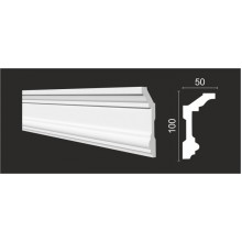 DECOR-DIZAYN  DD503 потолочный плинтус дюрополимер 100х50х2000мм